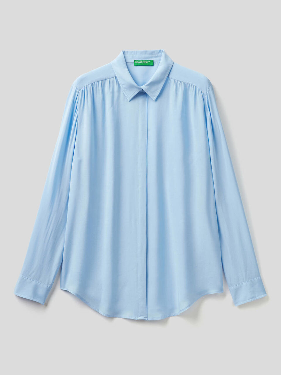 Flowy shirt with rouching image number 1