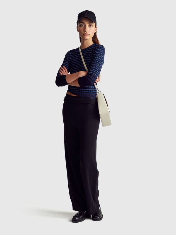 Short sleeve sweater in viscose blend Short sleeve sweater in viscose blend Women