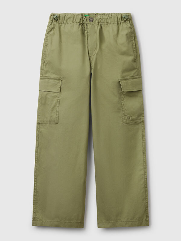 Parachute trousers in stretch cotton Junior Boy