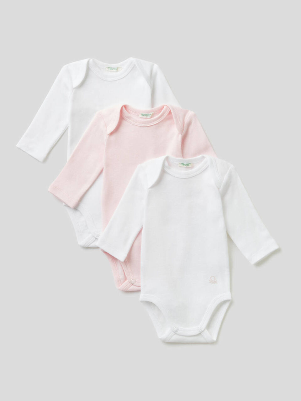 Three organic cotton onesies image number 1