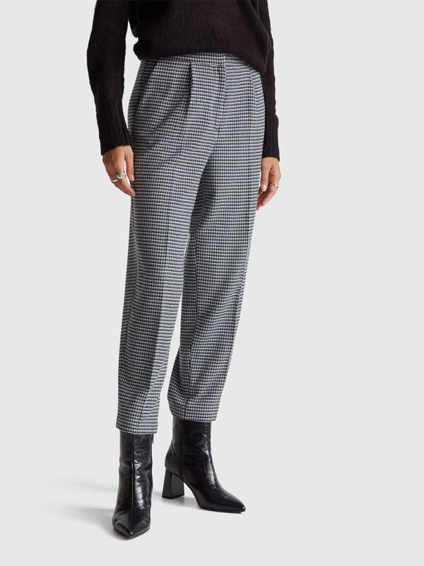 Houndstooth flannel trousers Houndstooth flannel trousers Women