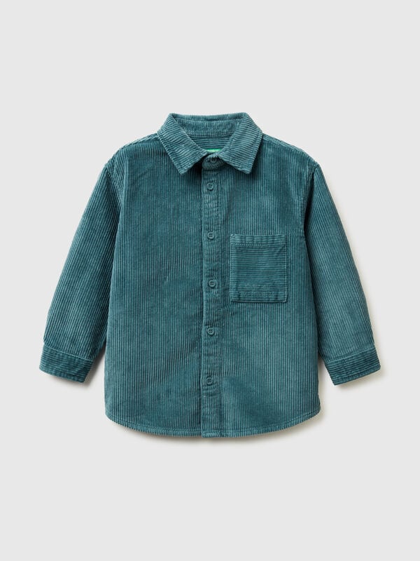 Corduroy shirt with pocket Junior Boy