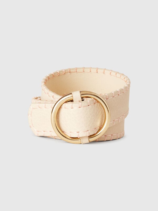 Thin belt in imitation leather Women