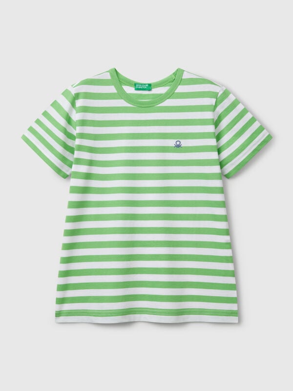 100% cotton striped t-shirt Junior Boy