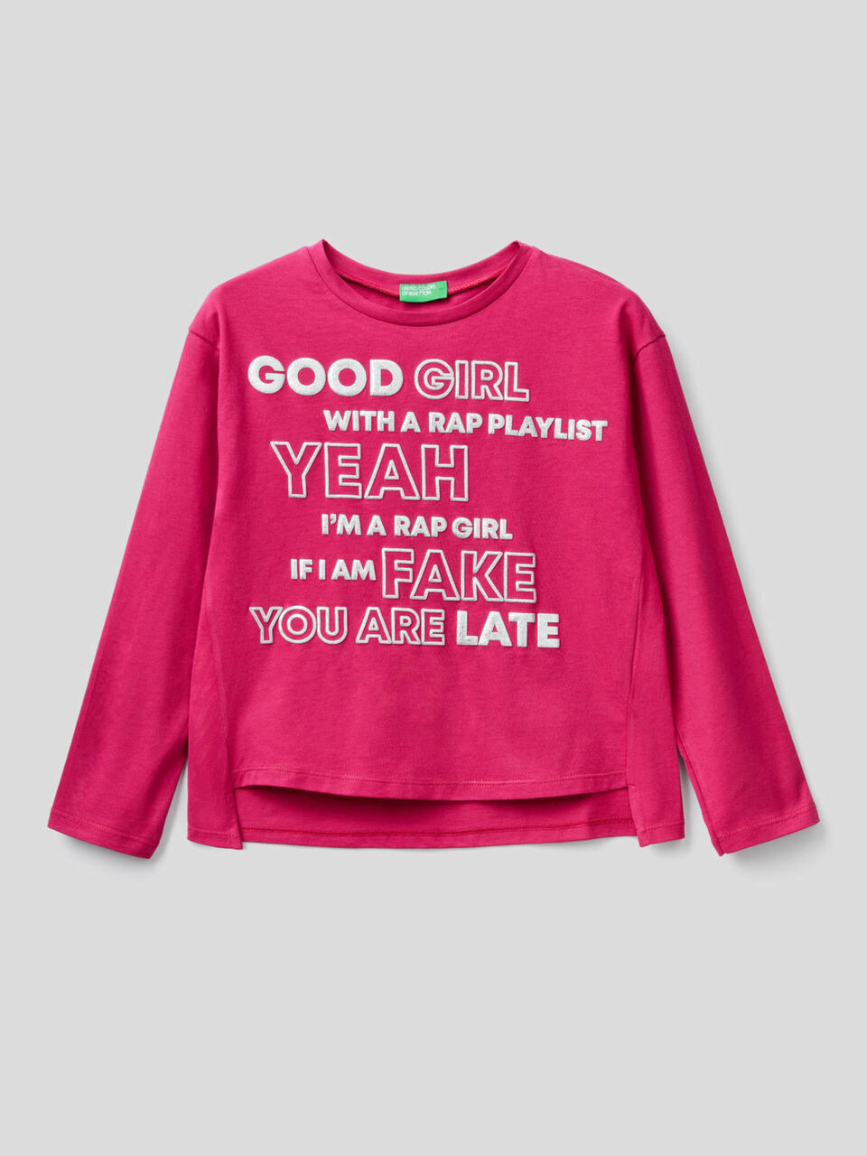 Long sleeve 100% cotton t-shirt image number 1