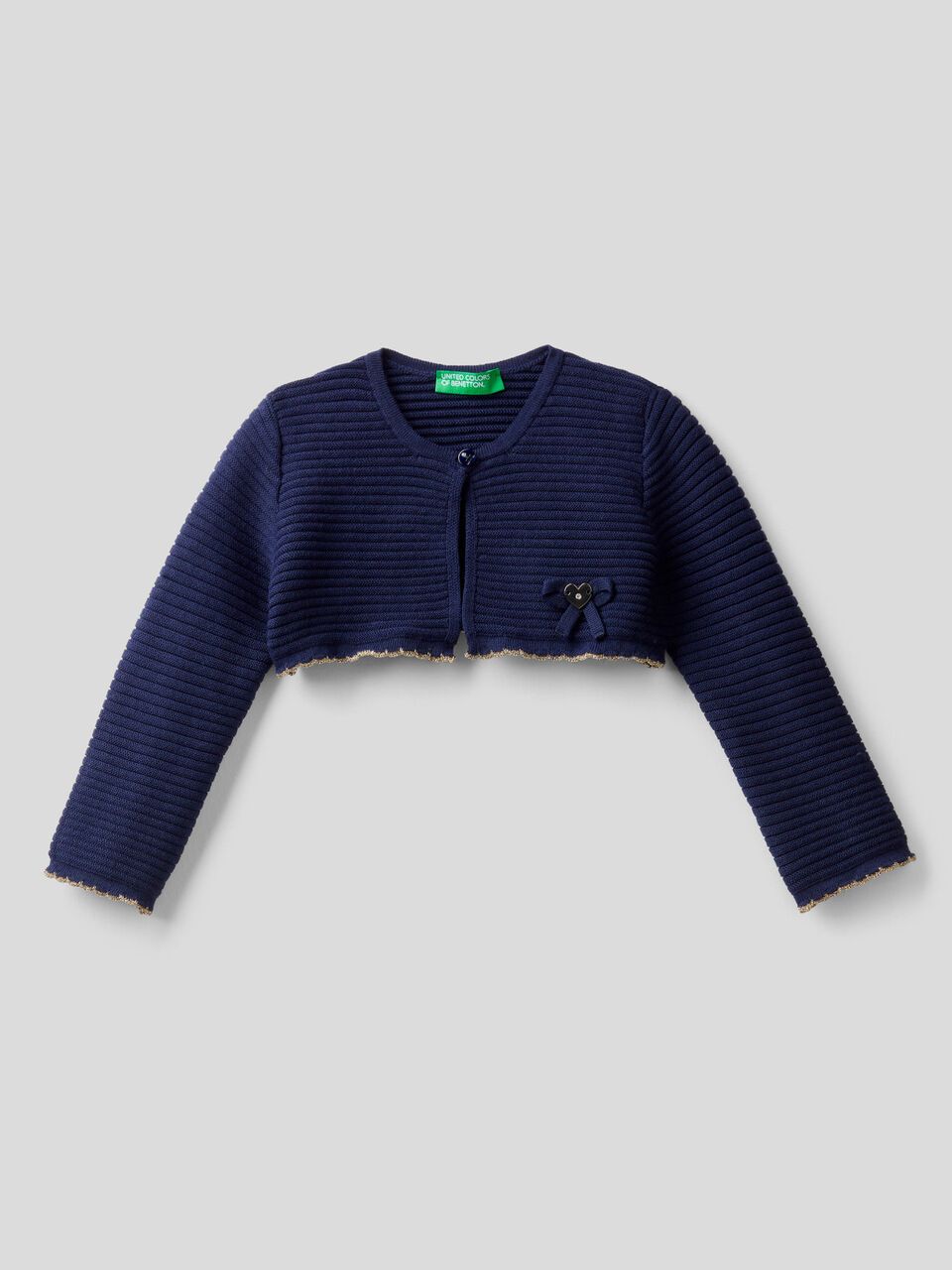 Crossover cardigan with bow image number 1