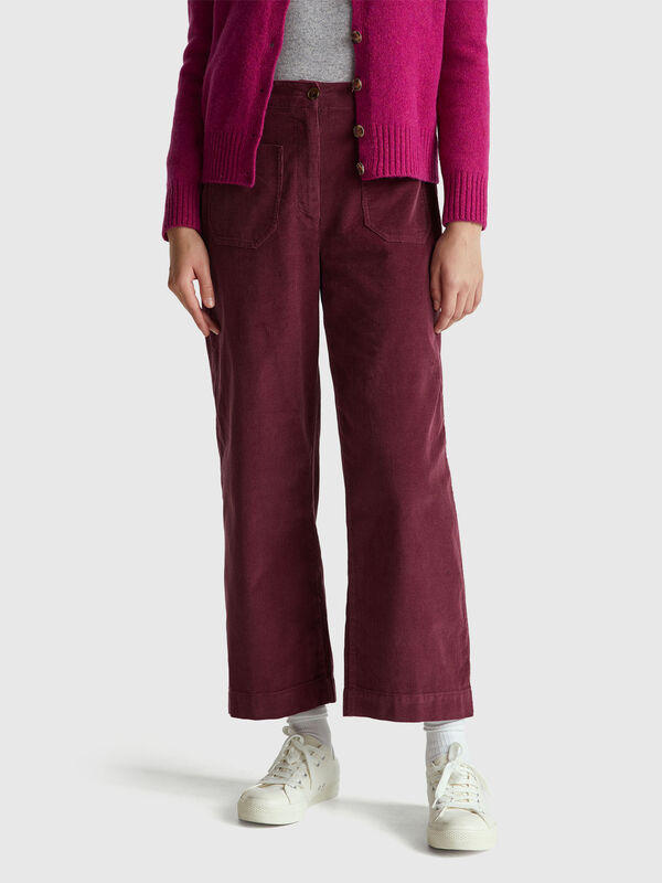 Straight corduroy trousers Straight corduroy trousers Women