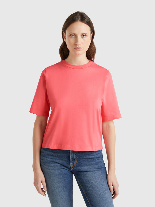 100% cotton boxy fit t-shirt Women