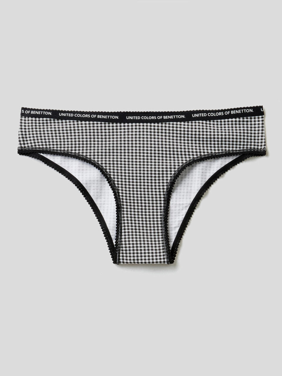 Printed underwear in stretch cotton image number 1