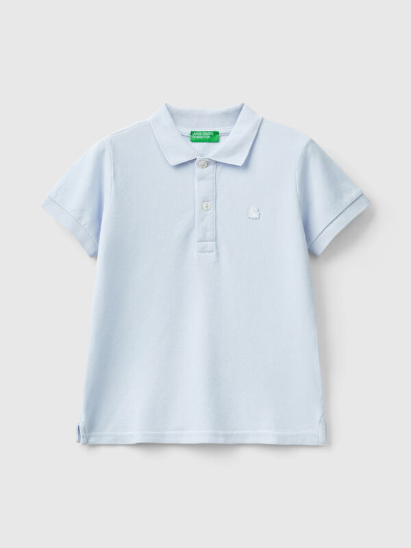 Short sleeve polo in pure cotton Junior Boy