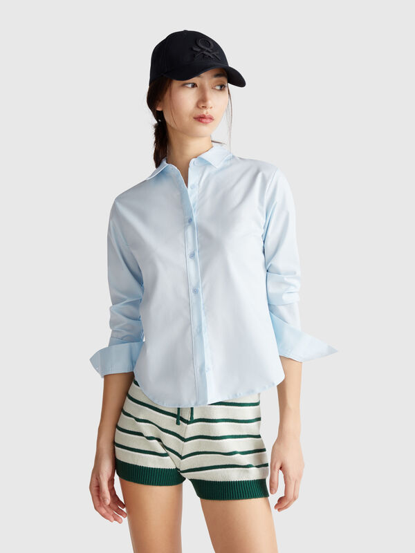Waisted shirt in viscose blend Women