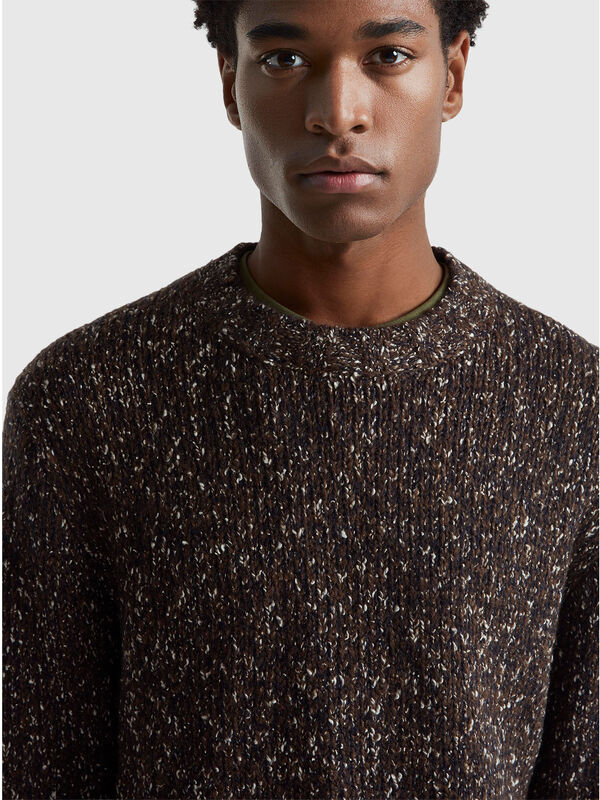 Patterned regular fit sweater Men