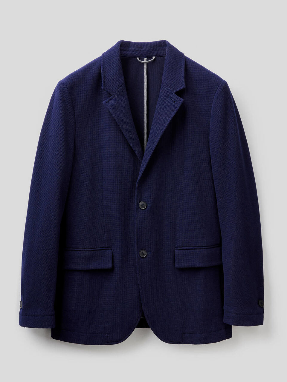 Blazer in knit cotton blend image number 1