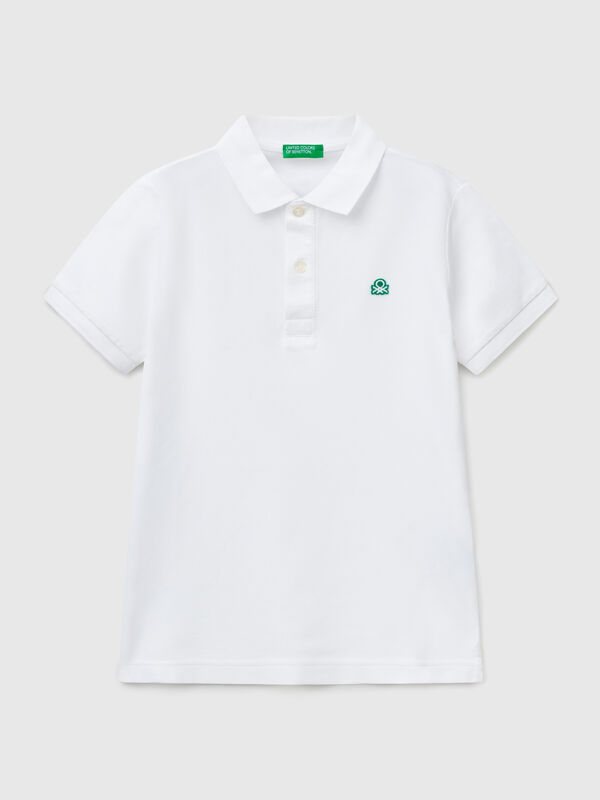 Slim fit polo in pure cotton Junior Boy