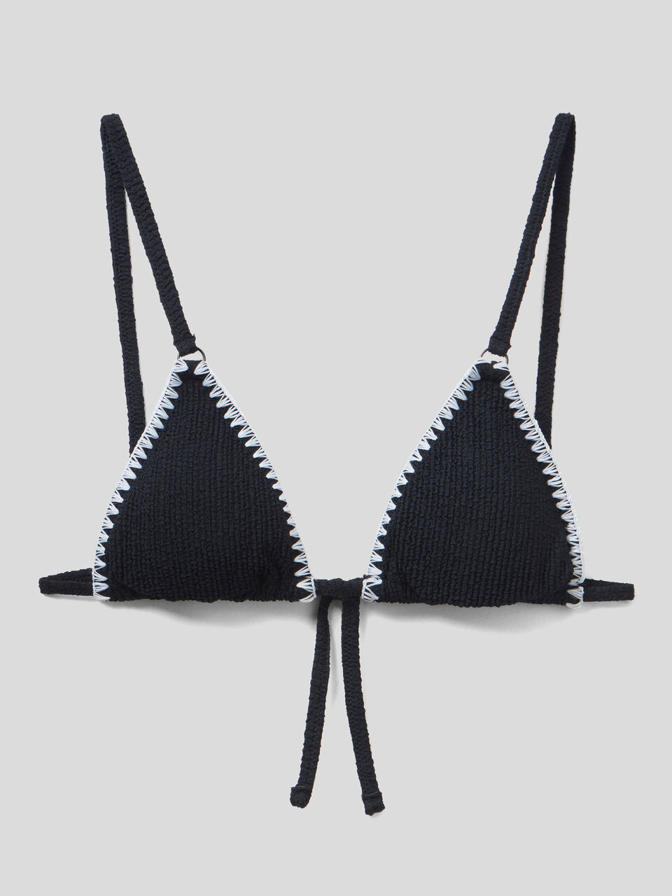Bikini top with clashing embroidery image number 1