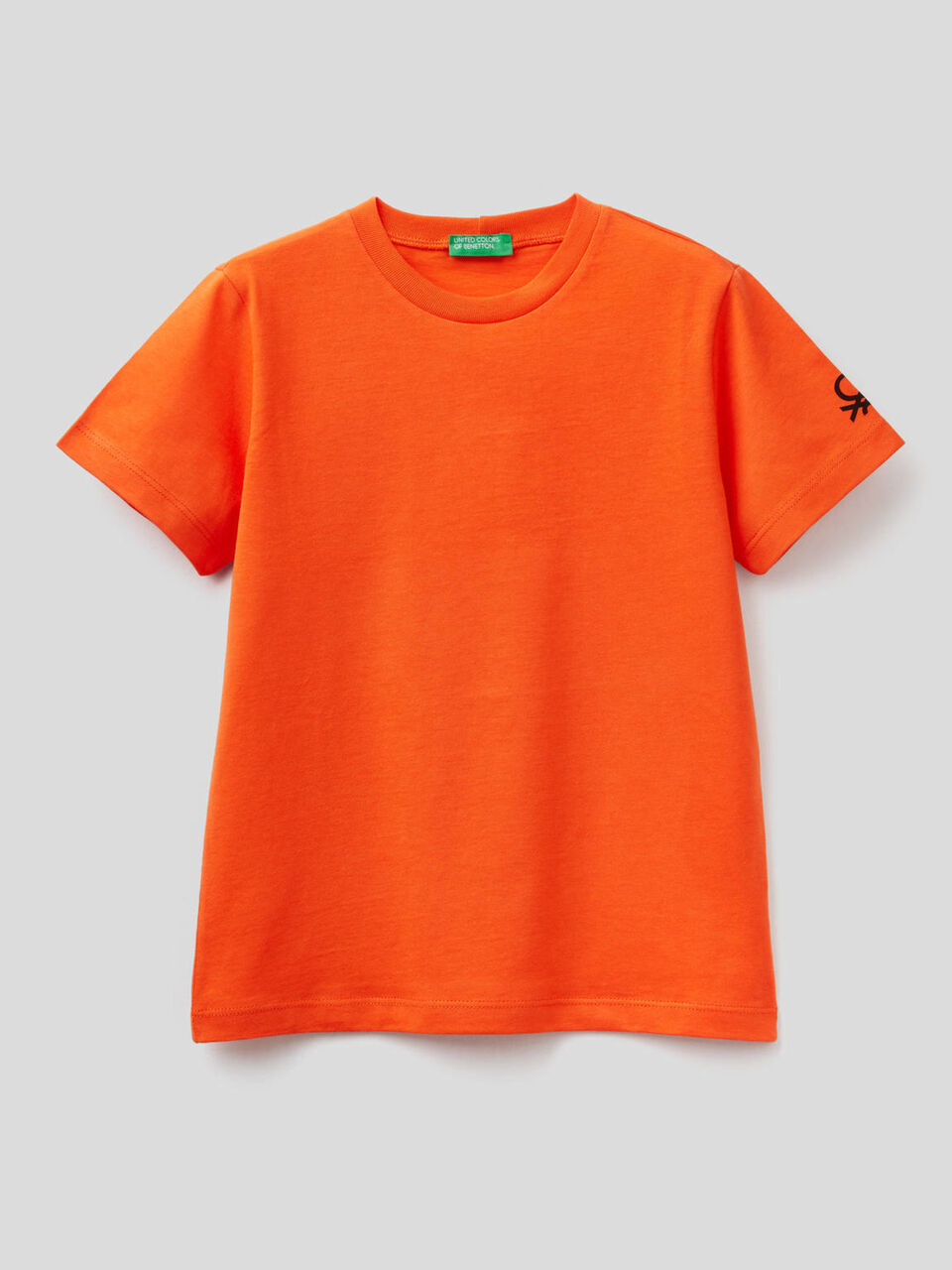 Organic cotton t-shirt with logo print image number null