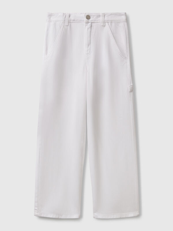 Flowy worker style trousers Junior Girl