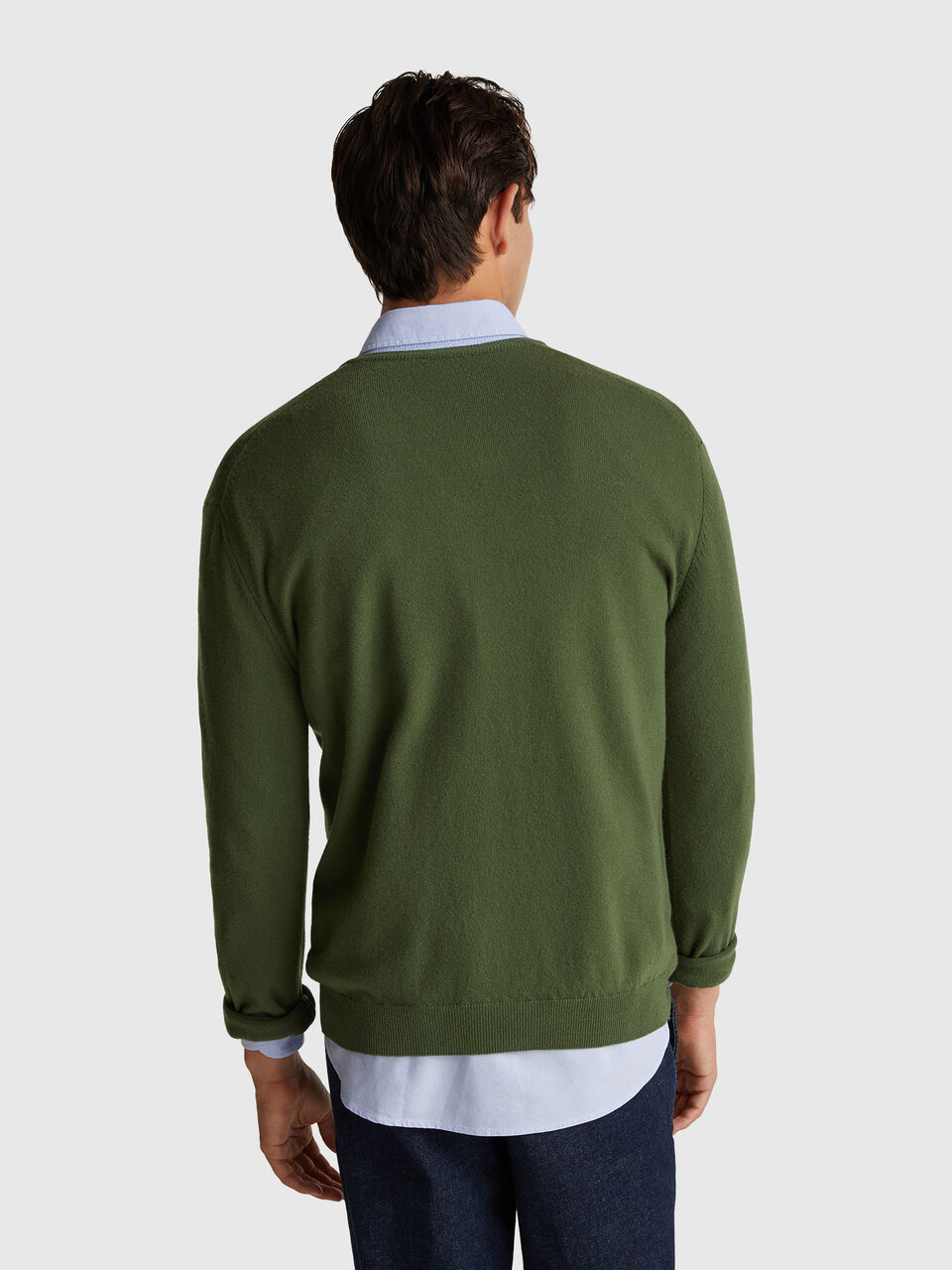 V NECK SWEATER L/S Men image number null