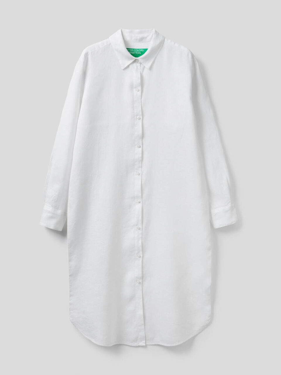 Shirt dress in 100% linen image number 1