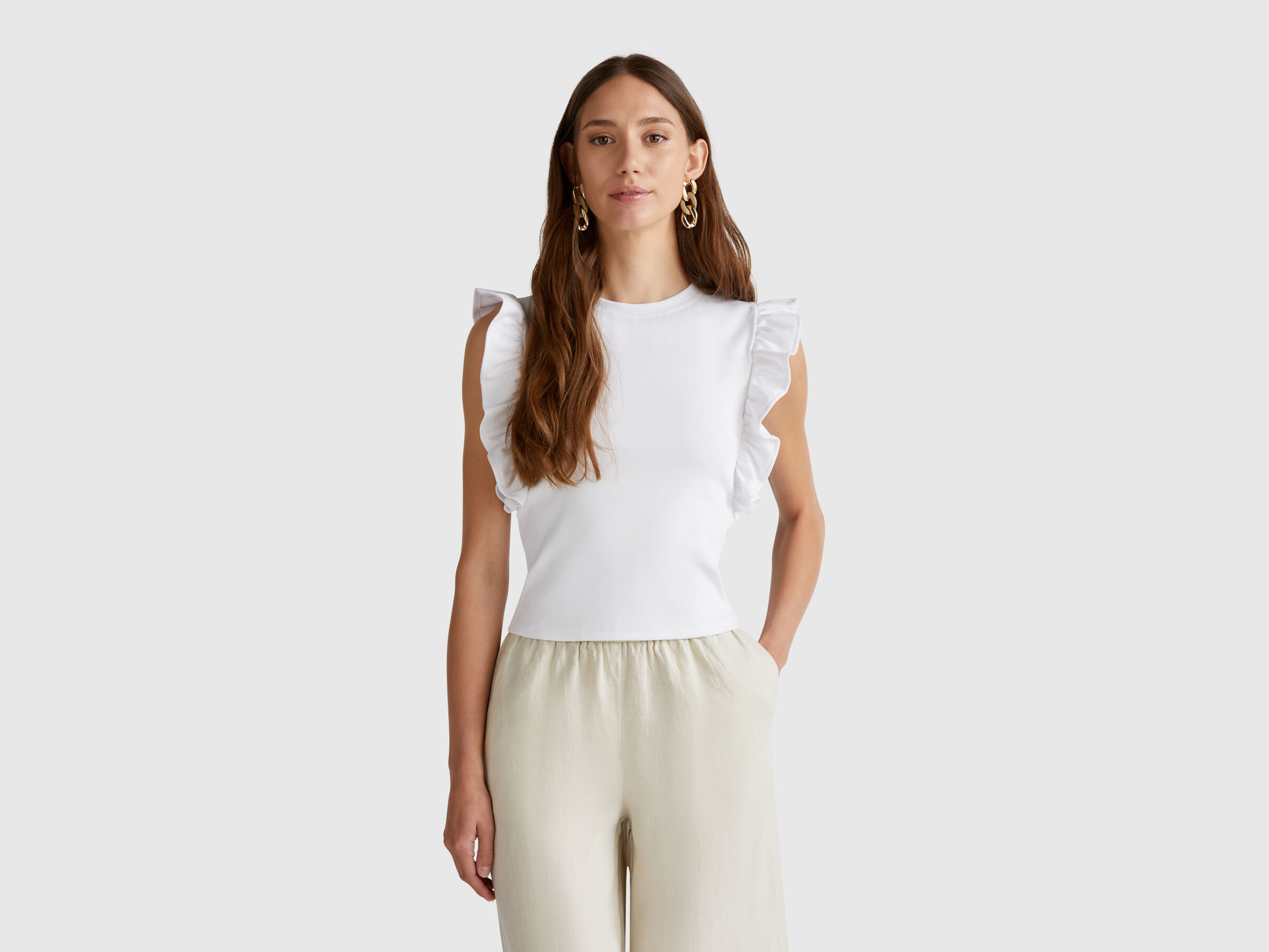 SLEEVELESS SWEATER Women image number 0