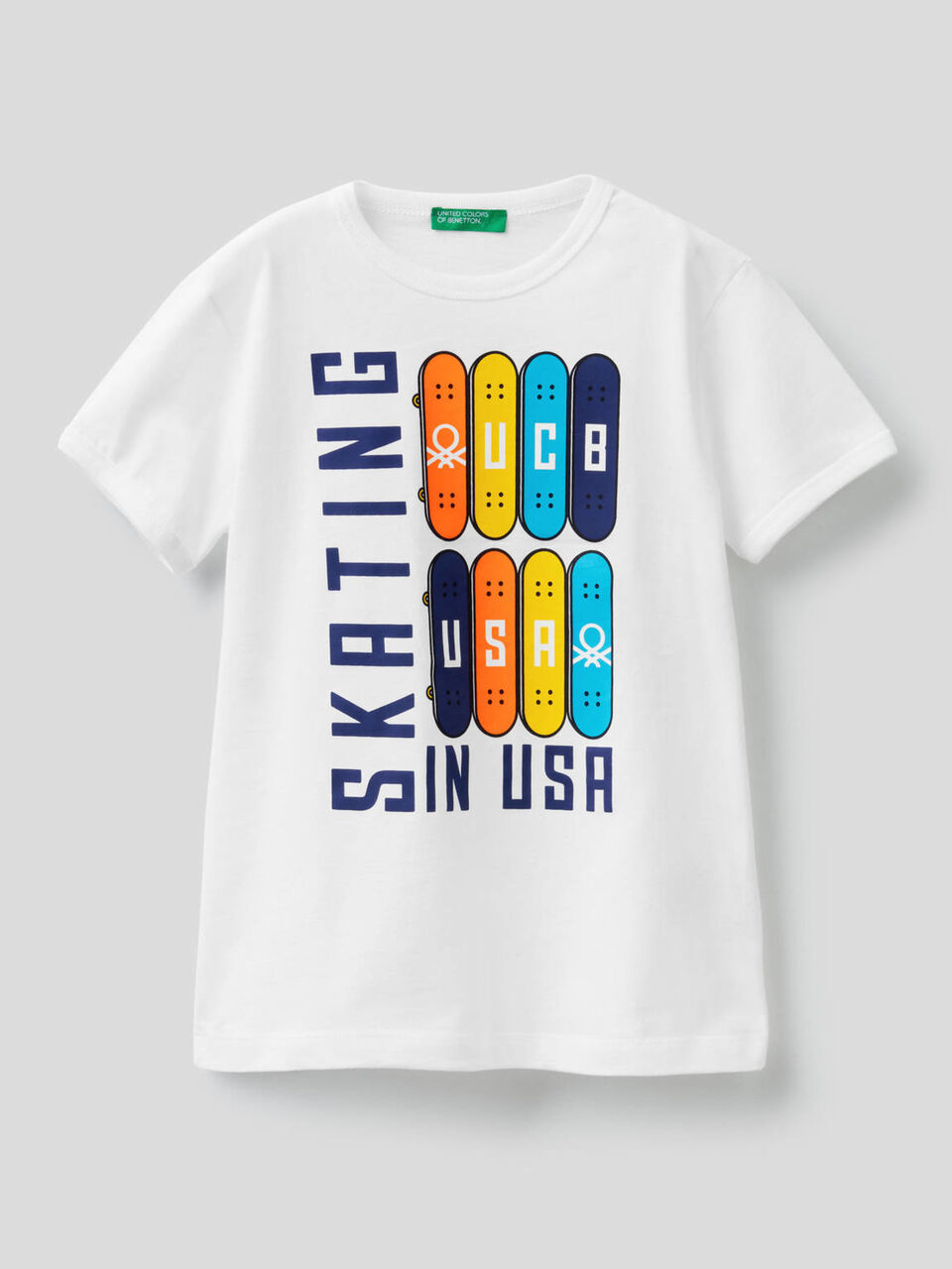 T-shirt with maxi skateboard print image number 1