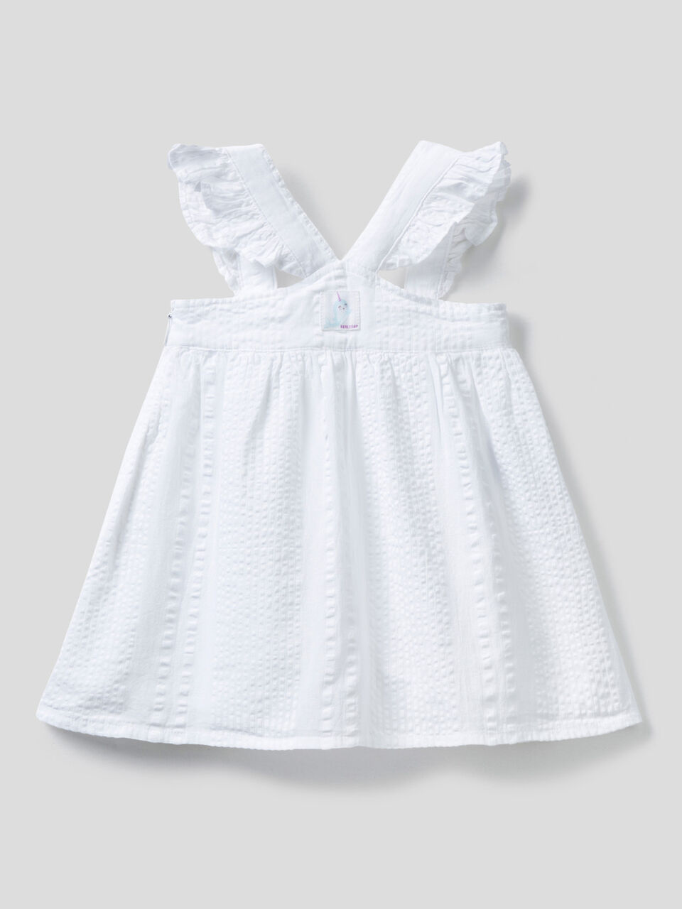 White dress with shoulder straps image number 2
