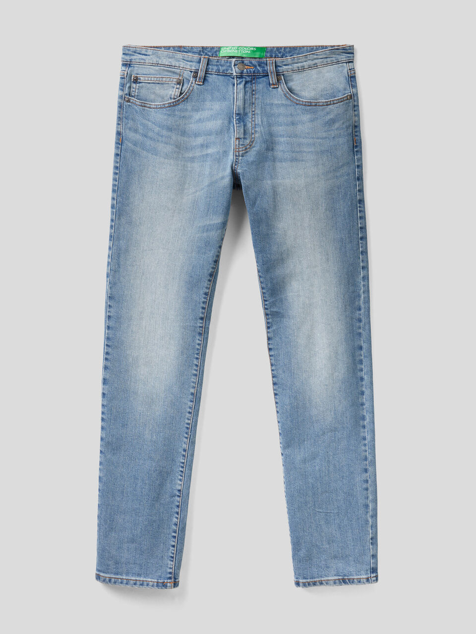 Five pocket jeans in stretch cotton image number 1