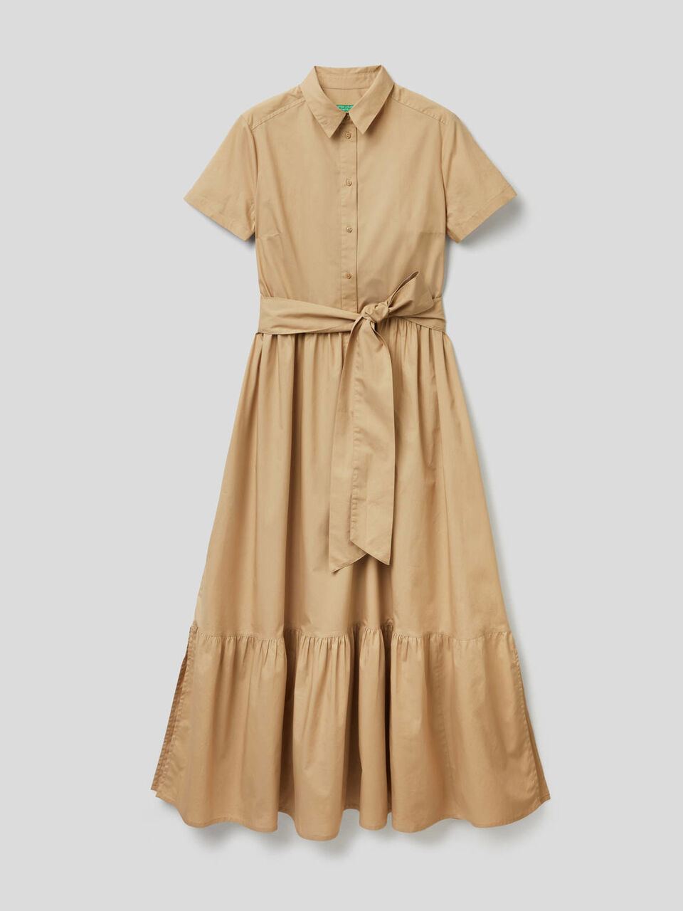 Long dress with frill at the bottom. image number 1