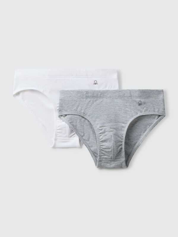 Two pairs of underwear in stretch cotton Junior Boy