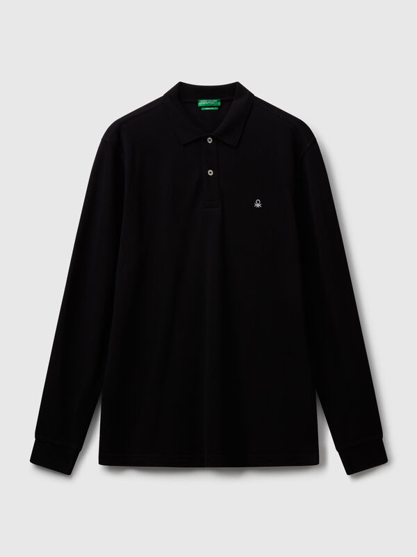 Long sleeve cotton polo  Men