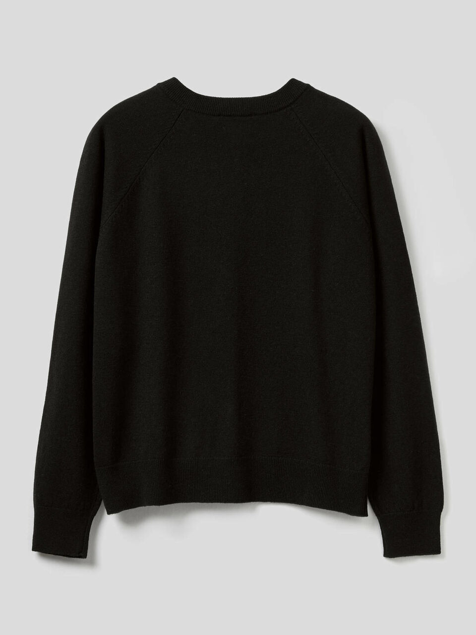 Crew neck in cashmere and wool blend image number 2