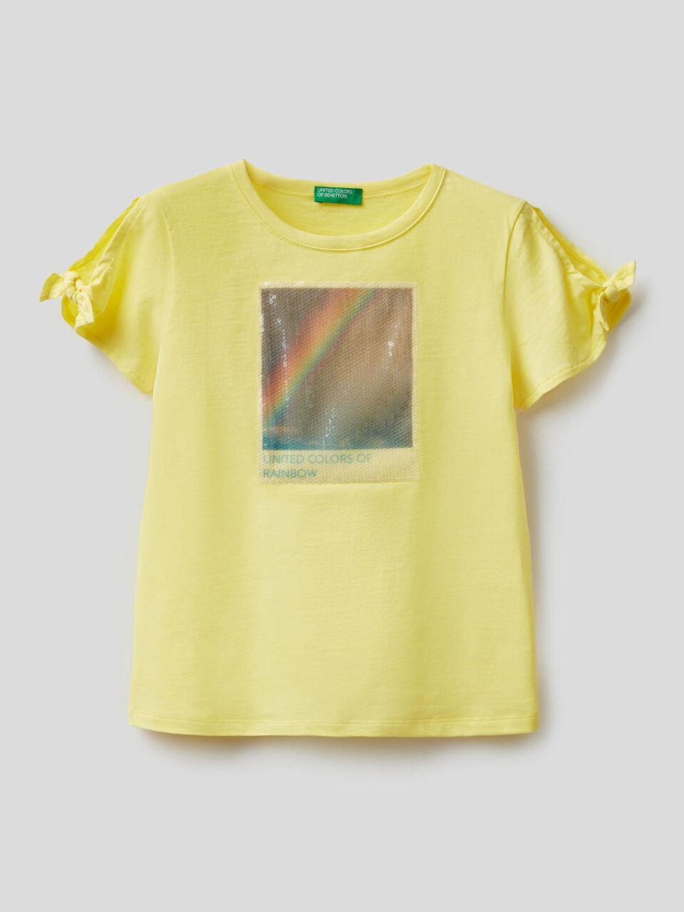 T-shirt with sequin panel image number 1