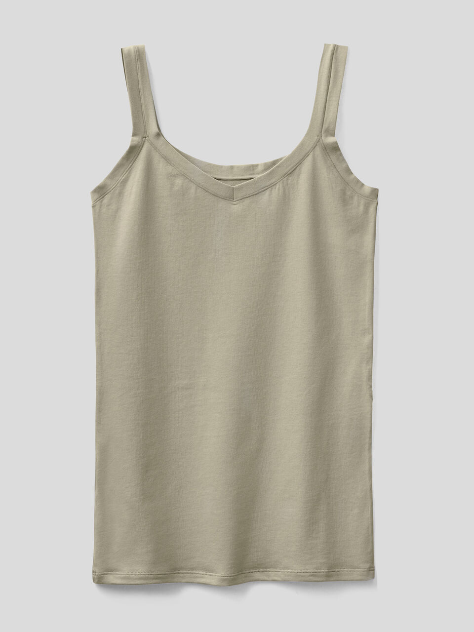 Tank top in super stretch organic cotton image number 1