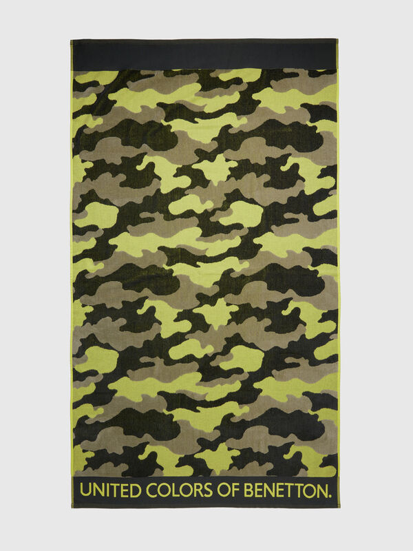 Camouflage beach towel