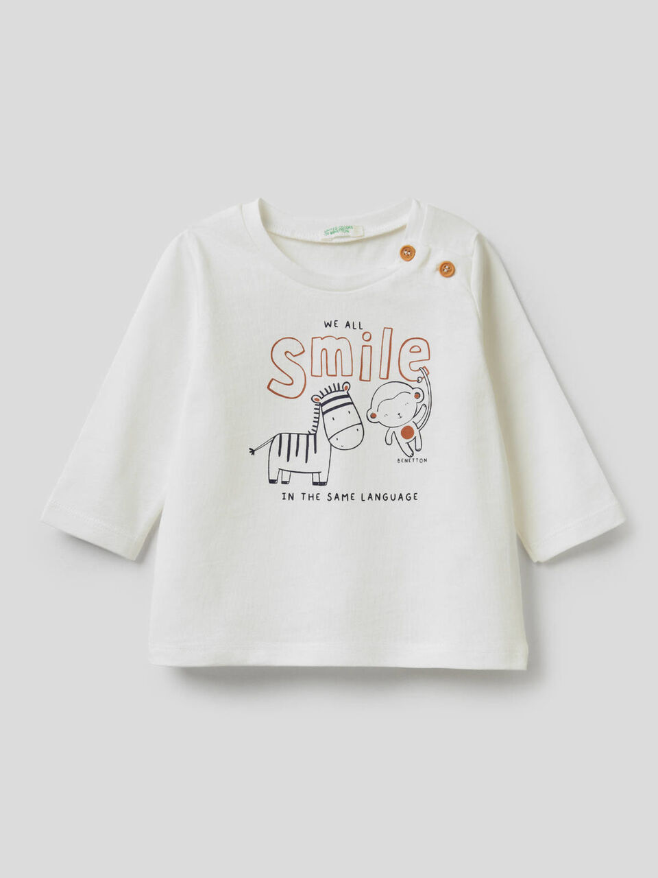 Organic cotton t-shirt with print image number 1