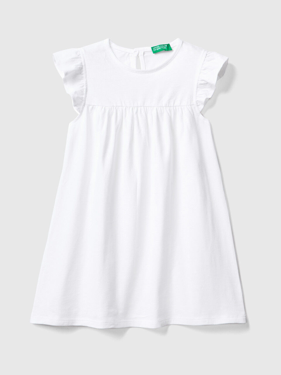 Dress with cap sleeves