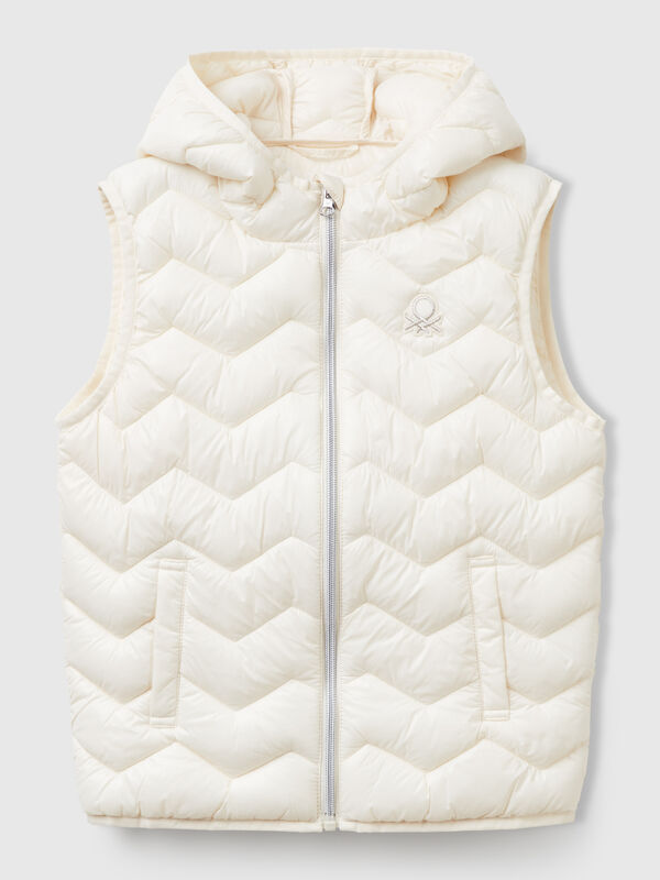 Padded vest with hood Junior Girl