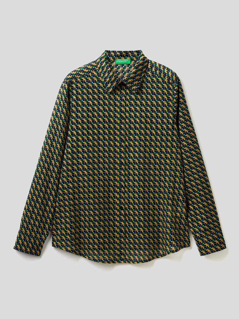 Shirt with allover pattern image number 1