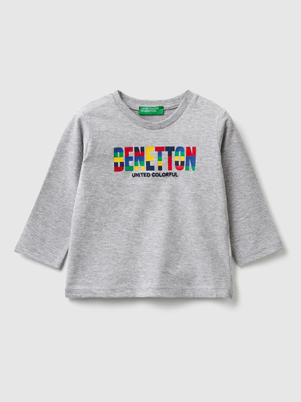 Warm cotton t-shirt with logo image number 1