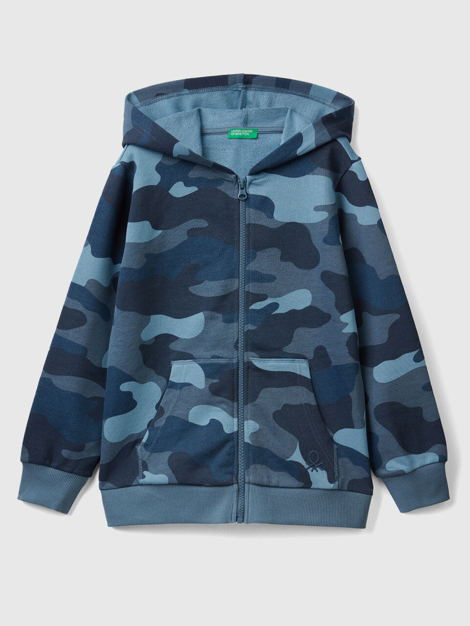 Camouflage hoodie in 100% cotton