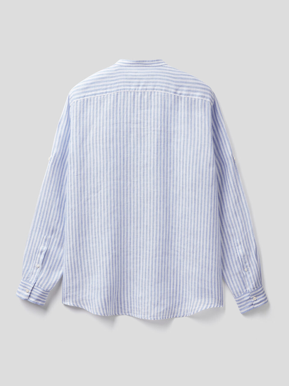 Linen short with Mandarin collar image number 2