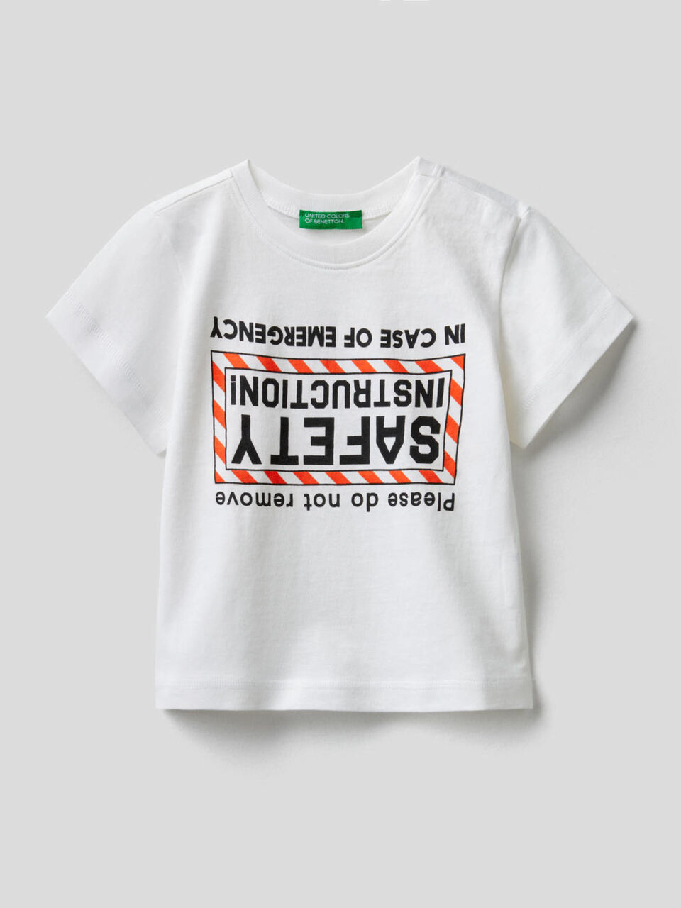 Pure cotton t-shirt with print image number 1