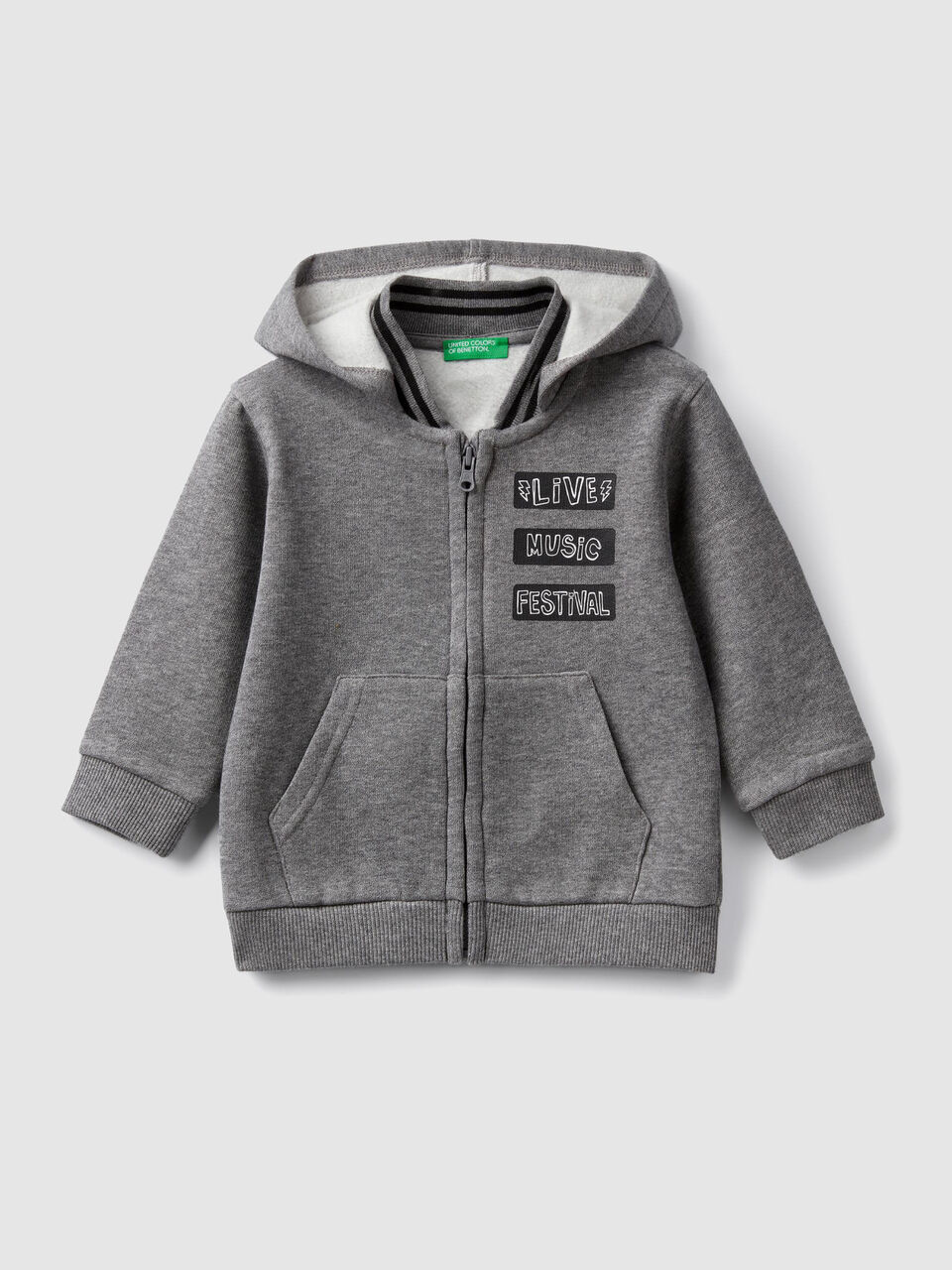 Sweatshirt with rock 'n' roll print image number 1