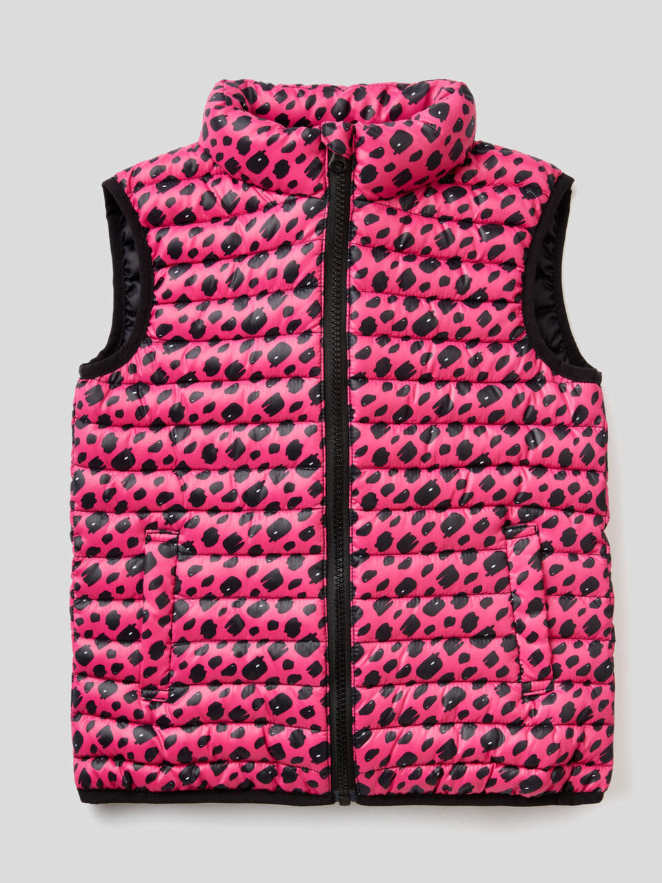 Sleeveless jacket with print image number 1