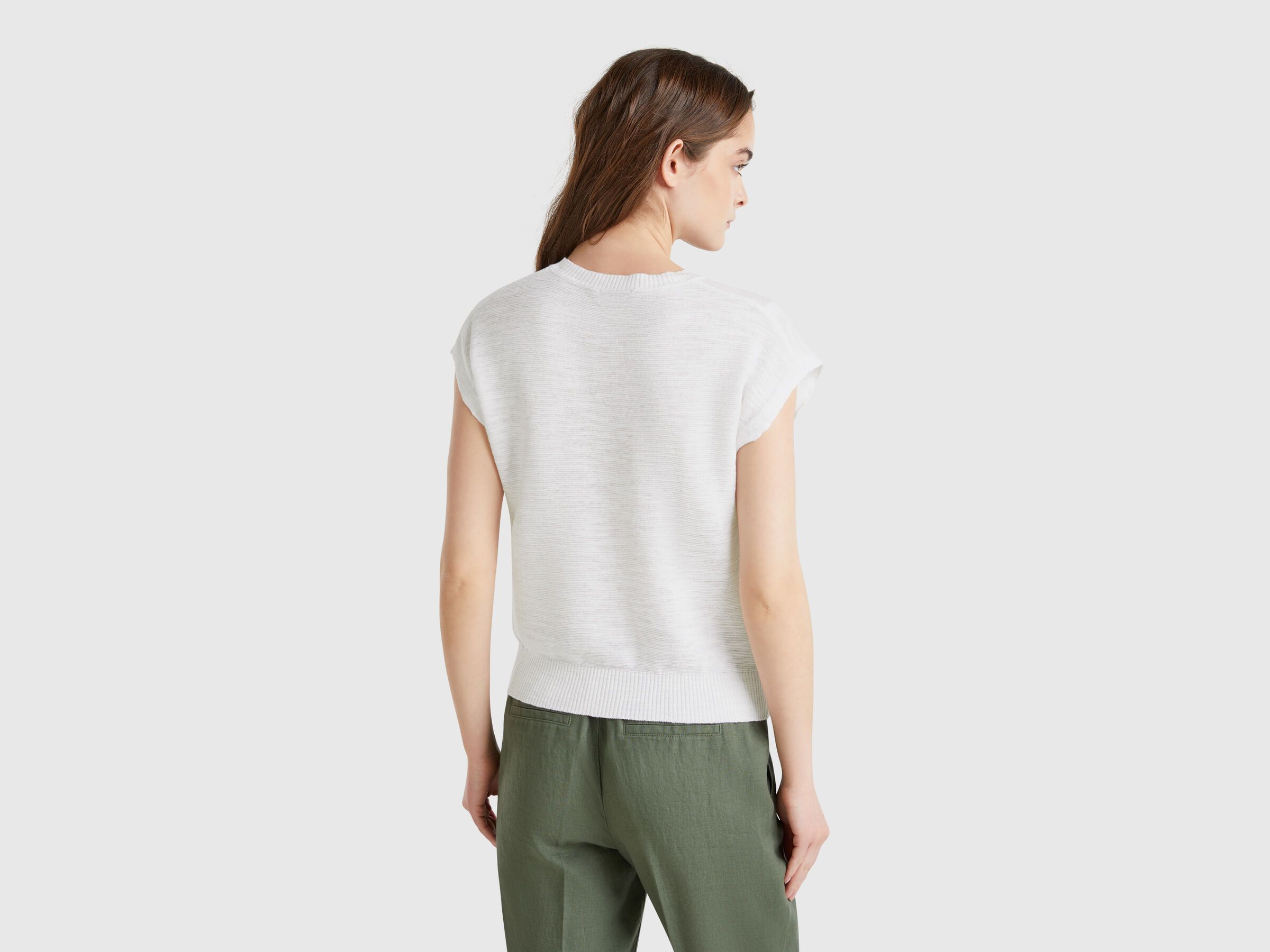 SLEEVELESS SWEATER Women image number 1