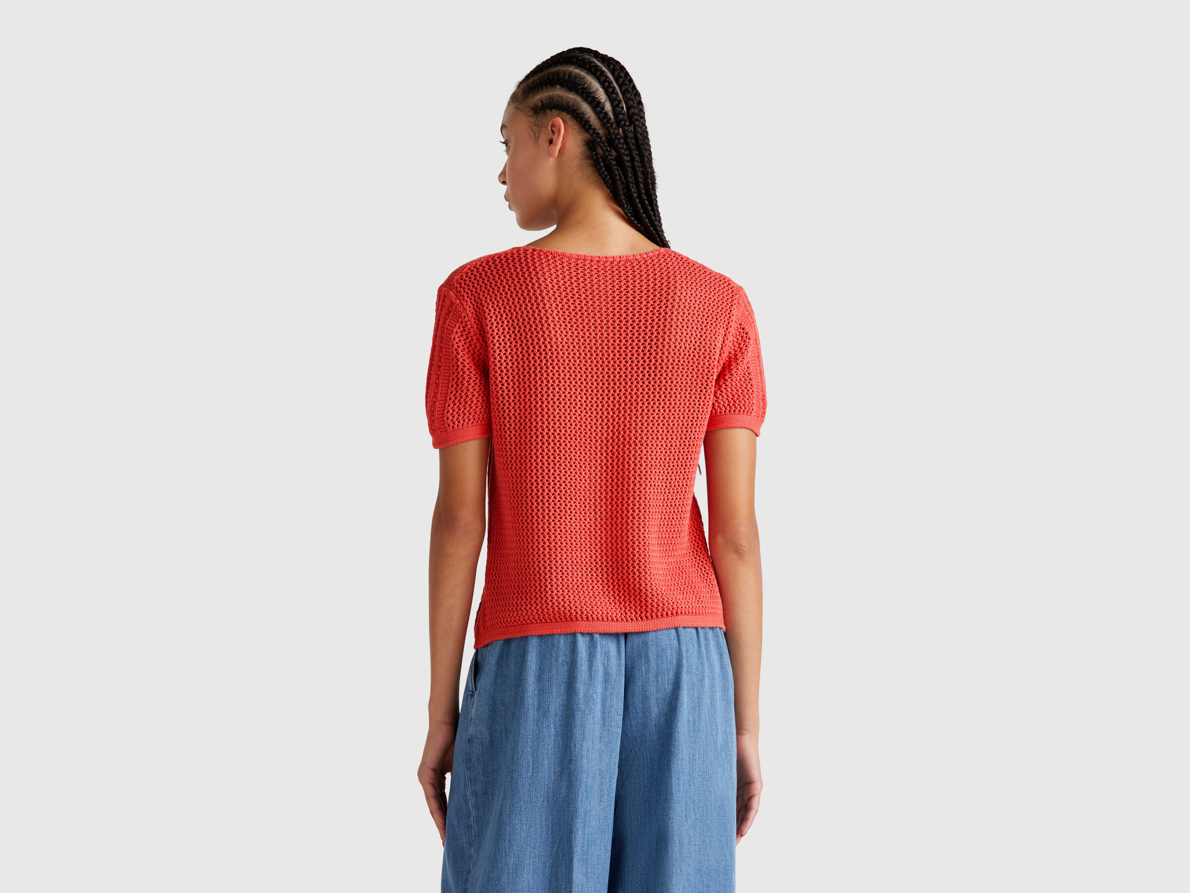 V NECK SWEATER H/S Women image number 1