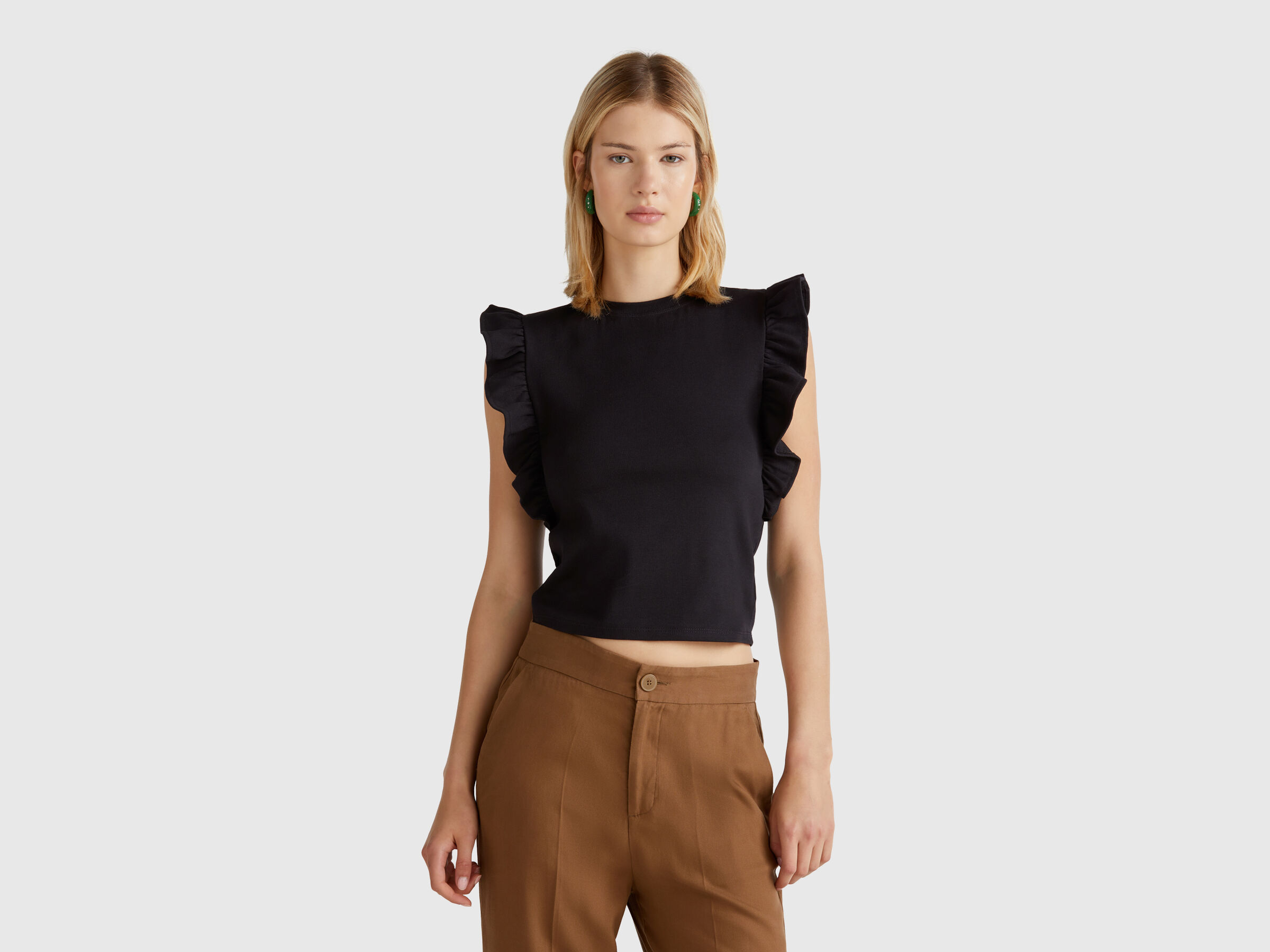 SLEEVELESS SWEATER Women image number 0