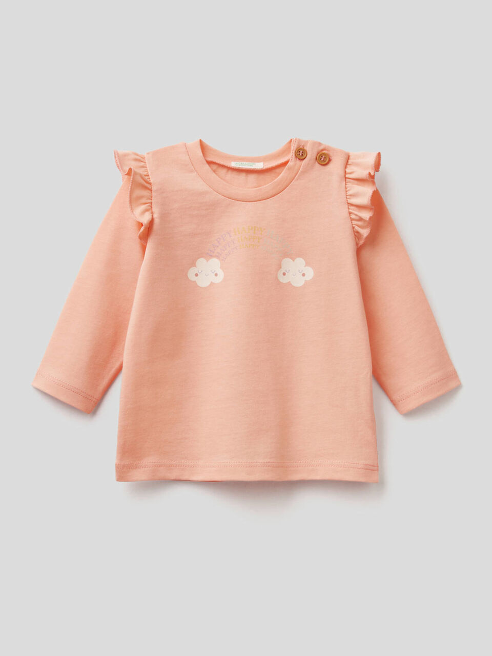 Long sleeve t-shirt with flaps image number 1