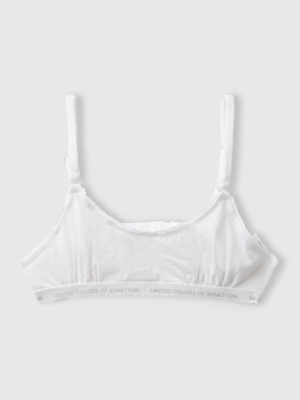 Two bras in stretch cotton Junior Girl