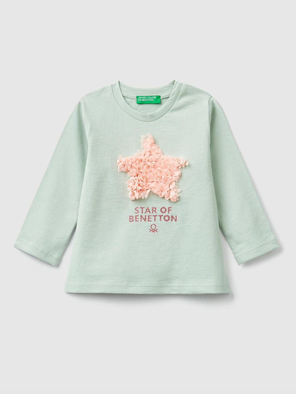 T-shirt with print and petals image number 1